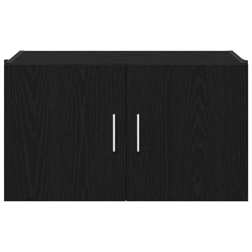 Vægskab Vægmonteret Sort eg 70 x 42.5 x 40 cm Konstrueret træ
