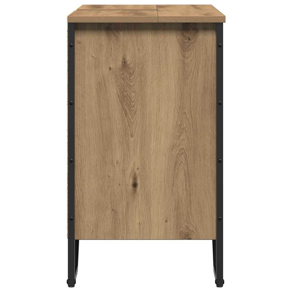 Badeværelsesskabsunder med dør Artisan Egetræ 60 x 35 x 60 cm
