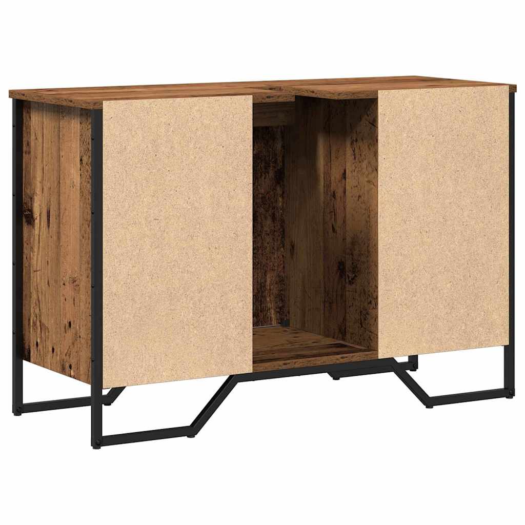 Badeværelsesskabsunder Gammelt træ 91 x 35 x 60 cm