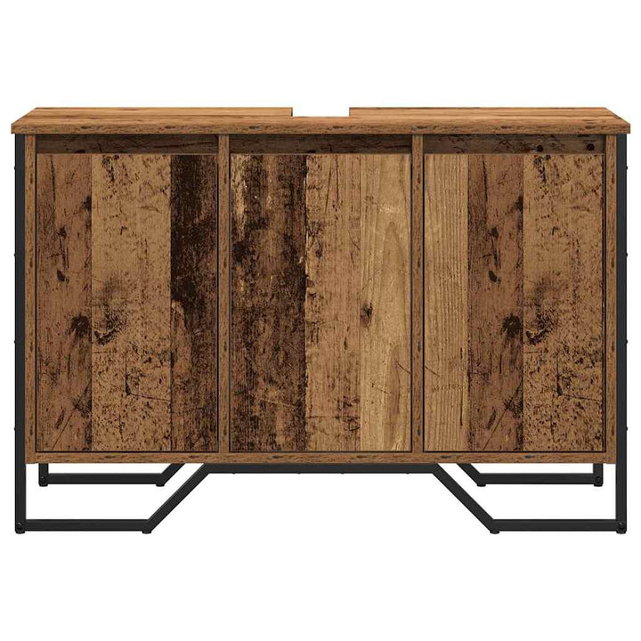Badeværelsesskabsunder Gammelt træ 91 x 35 x 60 cm