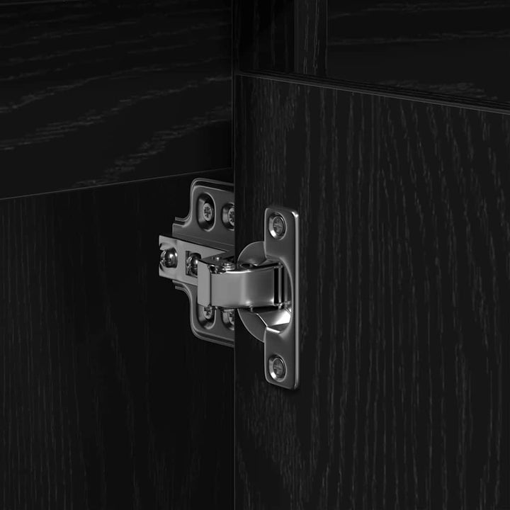 Badeværelsesskabsunder Sort eg 91 x 35 x 60 cm Konstrueret træ