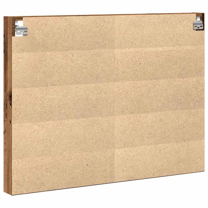 Display Skab Vægmonteret Gammelt træ 100 x 8,5 x 75 cm