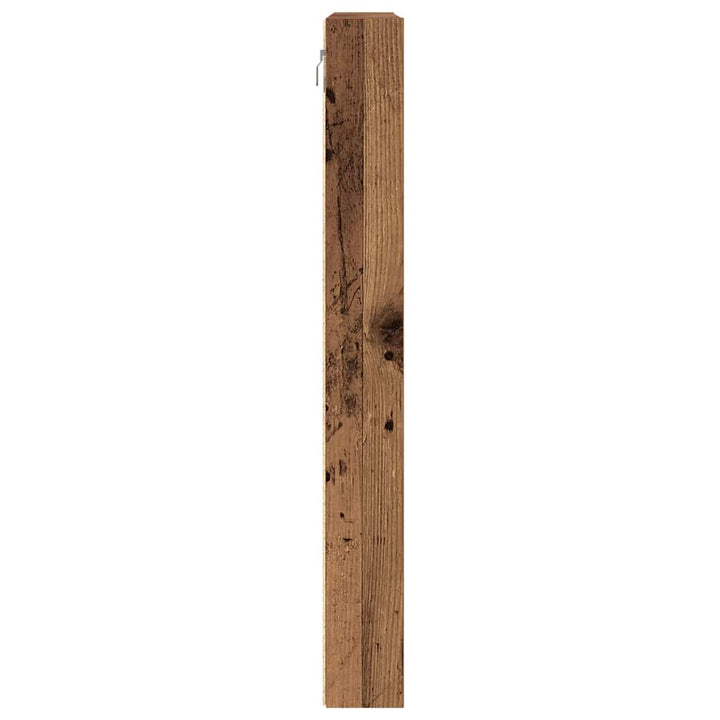 Display Skab Vægmonteret Gammelt træ 100 x 8,5 x 75 cm