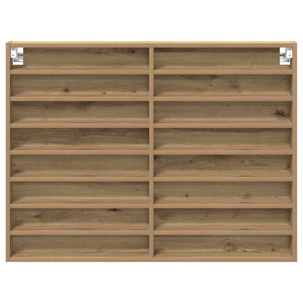 Display Skab Artisan Egetræ 100 x 8,5 x 75 cm Konstrueret træ