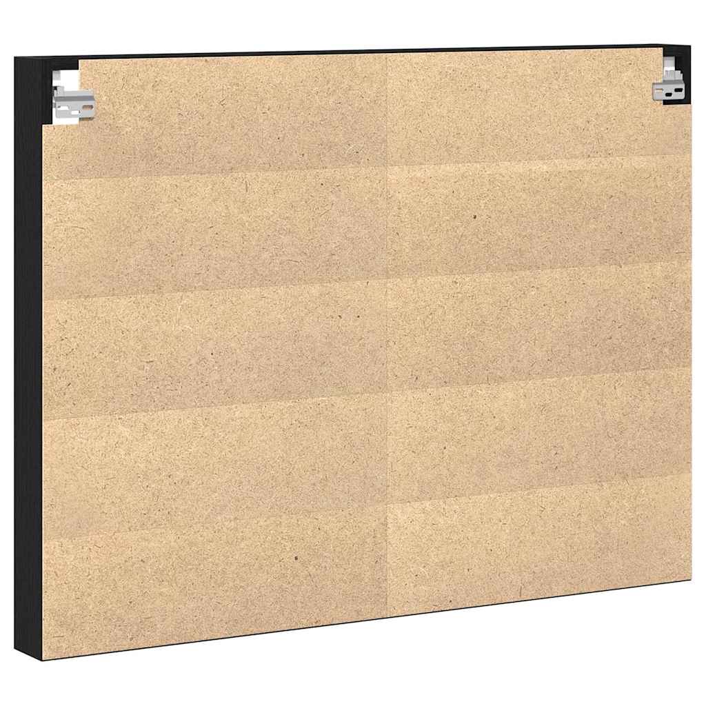 Display Skab Sort eg 100 x 8,5 x 75 cm Konstrueret træ