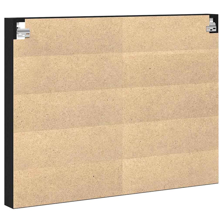 Display Skab Vægmonteret Sort eg 100 x 8,5 x 75 cm