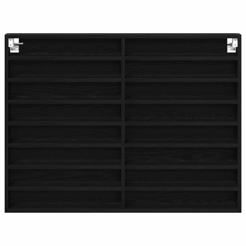Display Skab Sort eg 100 x 8,5 x 75 cm Konstrueret træ