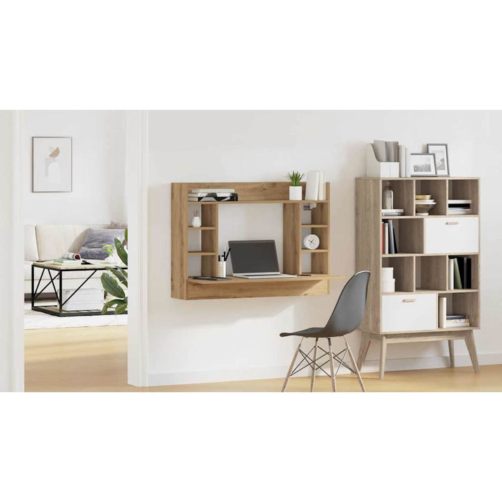 Væghængt skrivebord artisan eg Konstrueret træ 105 x 48 x 75 cm