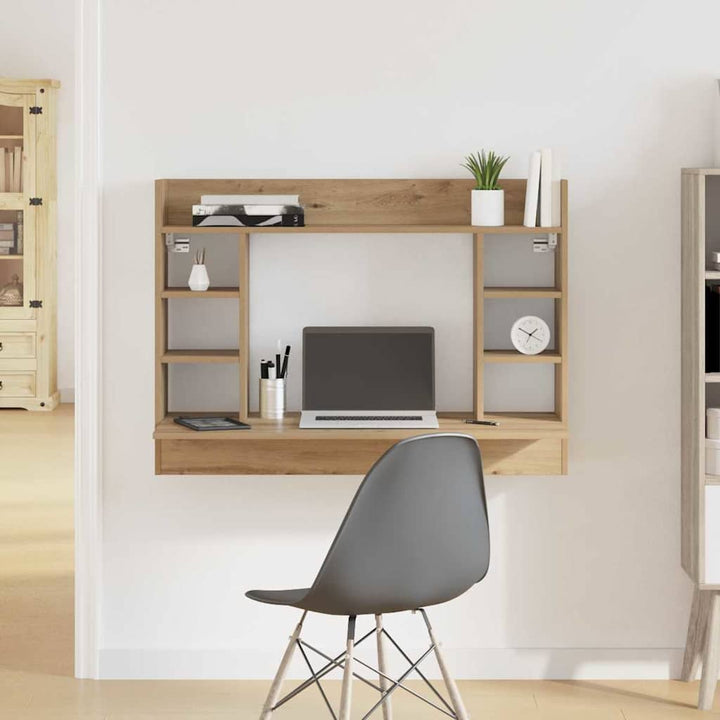 Væghængt skrivebord artisan eg Konstrueret træ 105 x 48 x 75 cm