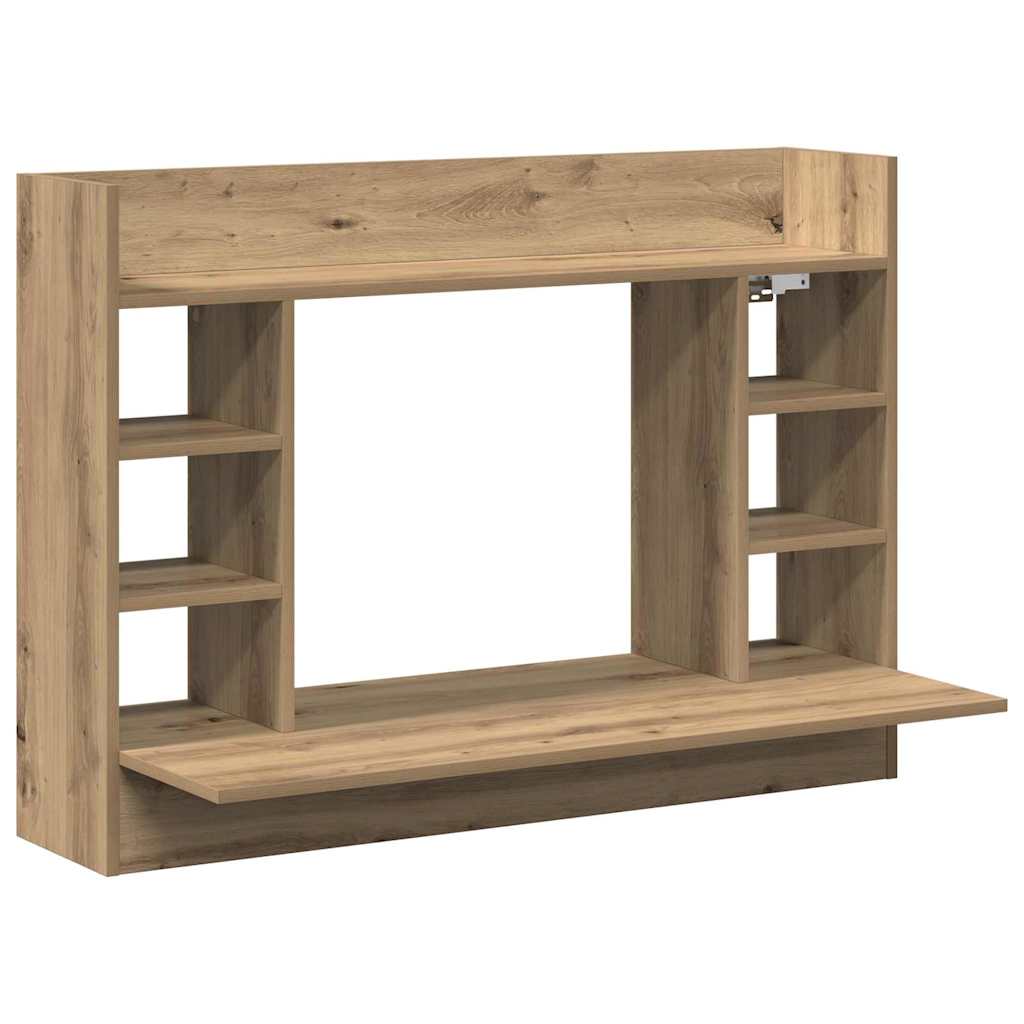 Væghængt skrivebord artisan eg Konstrueret træ 105 x 48 x 75 cm