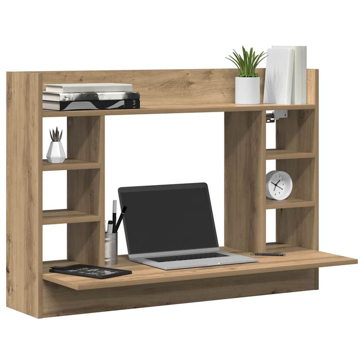 Væghængt skrivebord artisan eg Konstrueret træ 105 x 48 x 75 cm