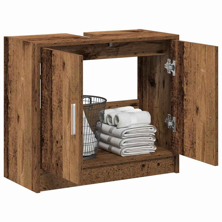 Badeværelsesskab Gammelt træ 63 x 29 x 55 cm Konstrueret træ