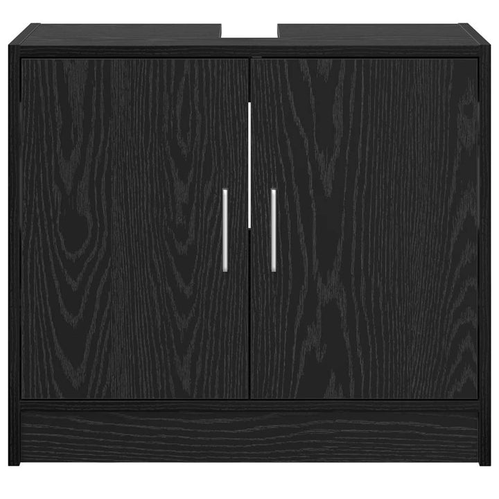 Badeværelsesskab Sort eg 63 x 29 x 55 cm Konstrueret træ