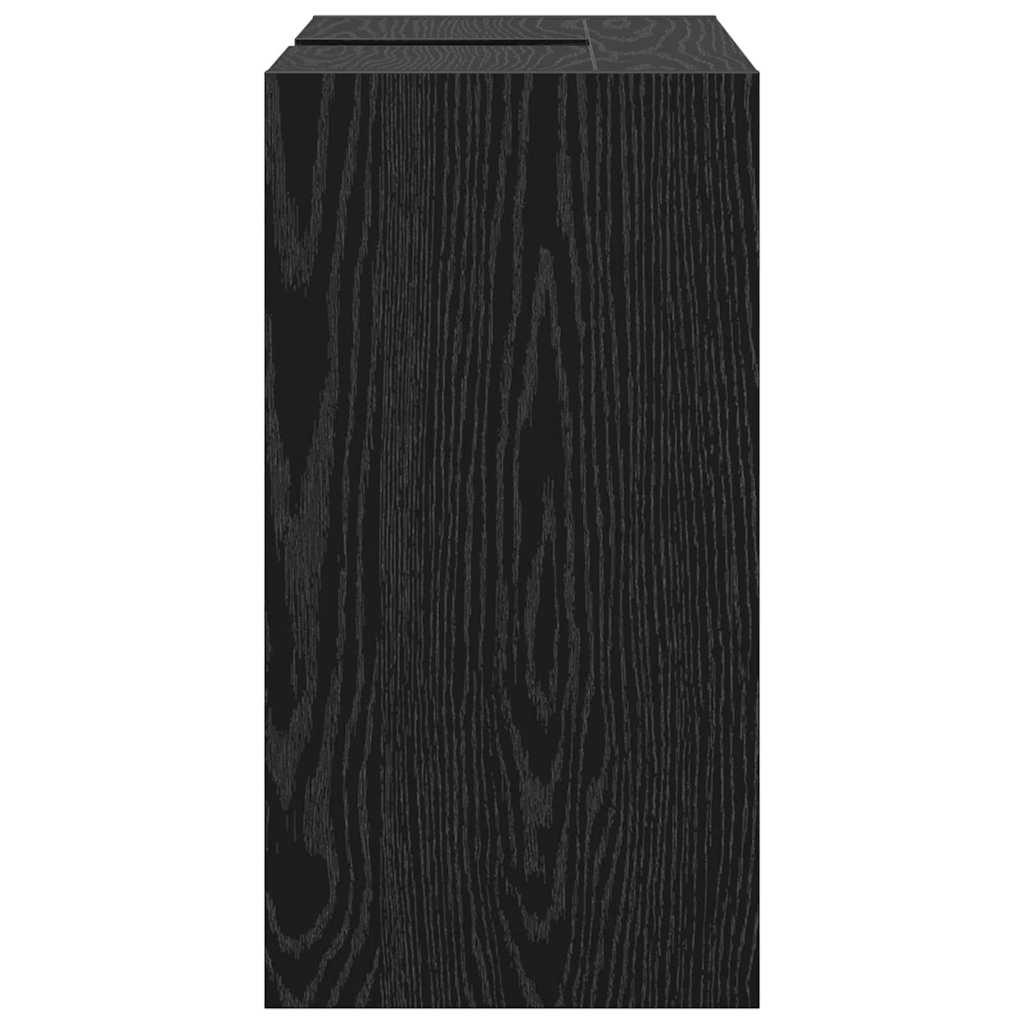 Badeværelsesskab Sort eg 63 x 29 x 55 cm Konstrueret træ