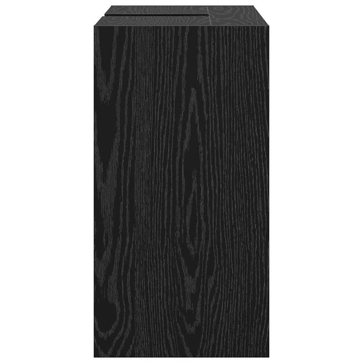 Badeværelsesskab Sort eg 63 x 29 x 55 cm Konstrueret træ