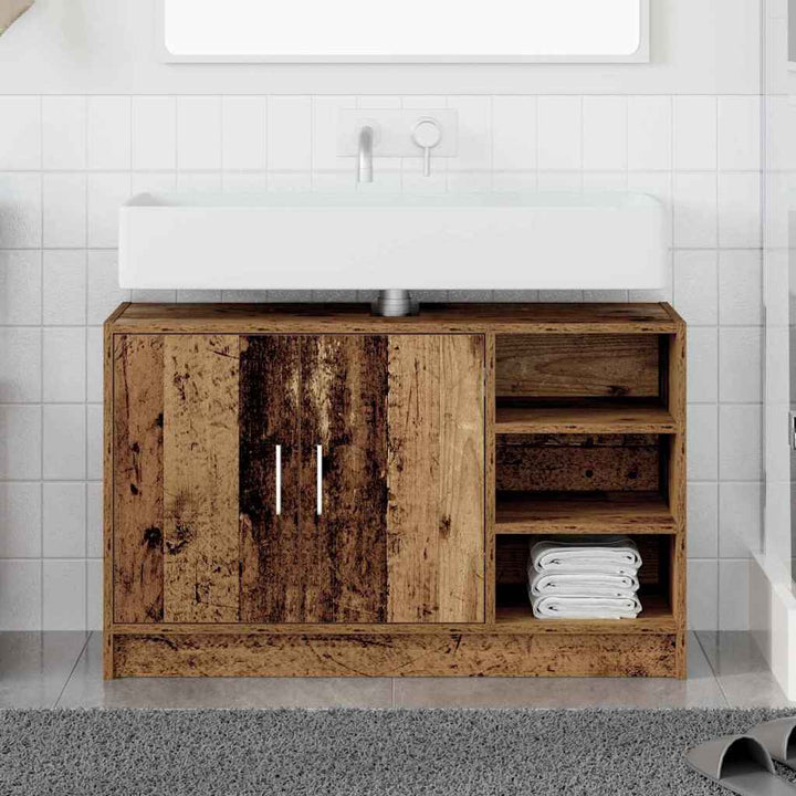 Badeværelsesskab Gammelt træ 90 x 29 x 55 cm Konstrueret træ