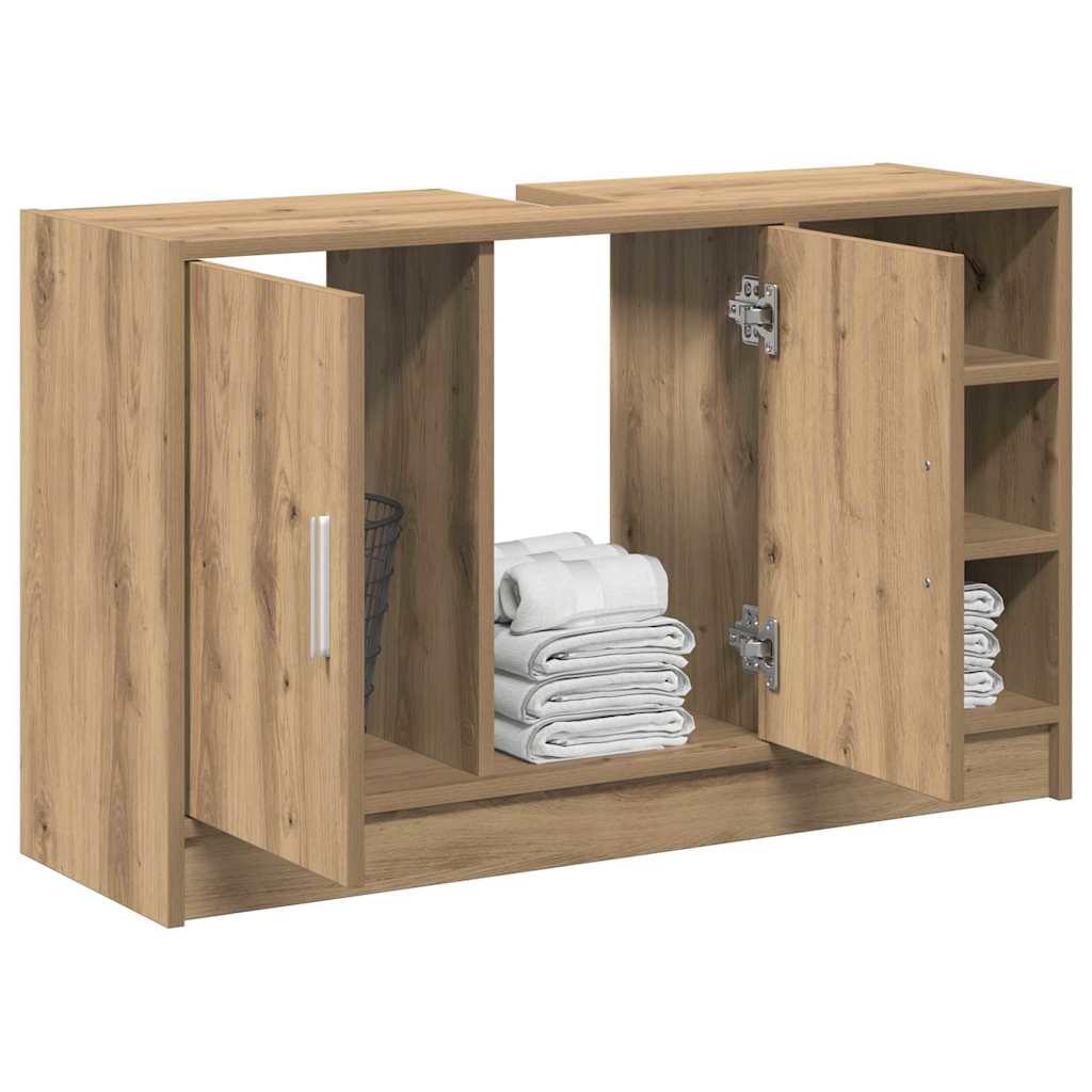 Badeværelsesskab Artisan Egetræ 90 x 29 x 55 cm Konstrueret træ