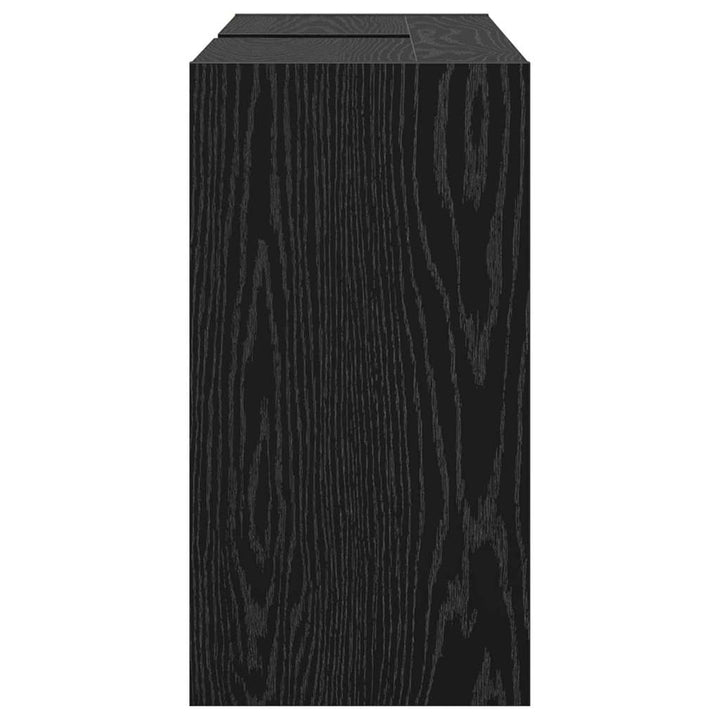 Badeværelsesskab Sort eg 90 x 29 x 55 cm Konstrueret træ