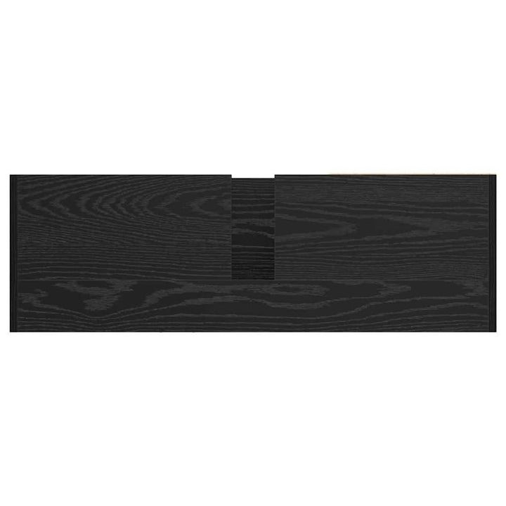 Badeværelsesskab Sort eg 90 x 29 x 55 cm Konstrueret træ