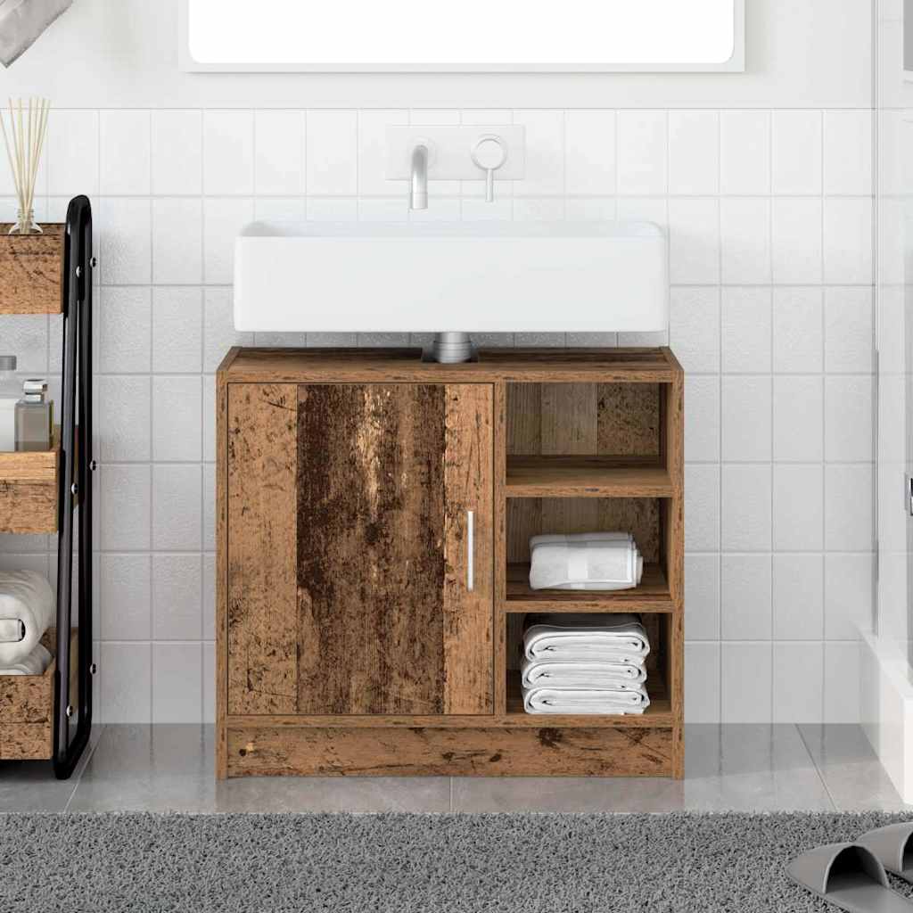 Badeværelsesskab Gammelt træ 63 x 29 x 55 cm Konstrueret træ