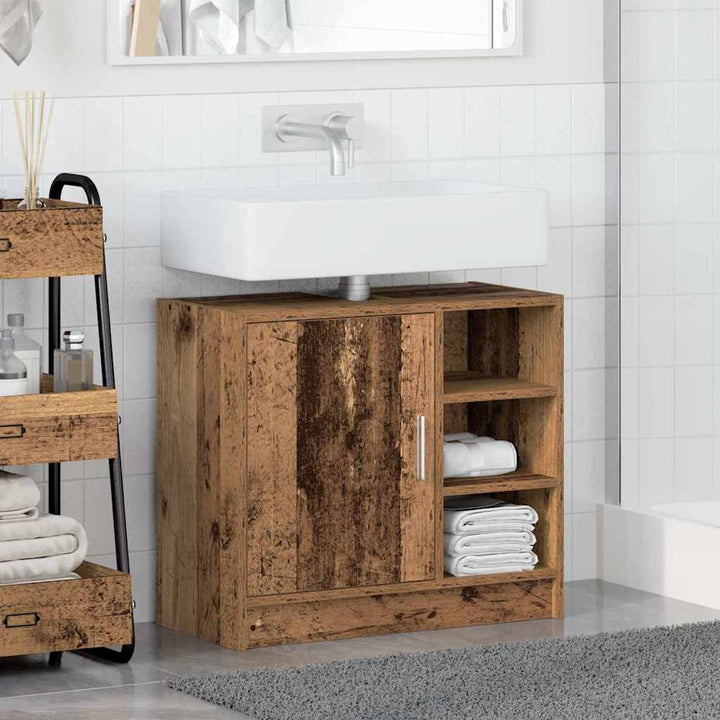 Badeværelsesskab Gammelt træ 63 x 29 x 55 cm Konstrueret træ
