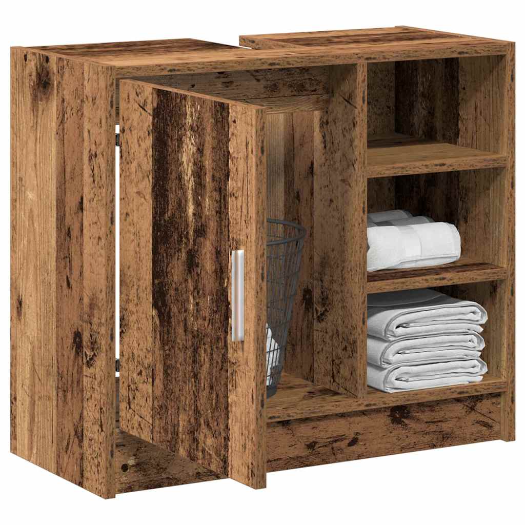 Badeværelsesskab Gammelt træ 63 x 29 x 55 cm Konstrueret træ