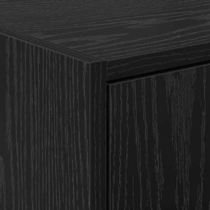 Badeværelsesskab Sort eg 63 x 29 x 55 cm Konstrueret træ
