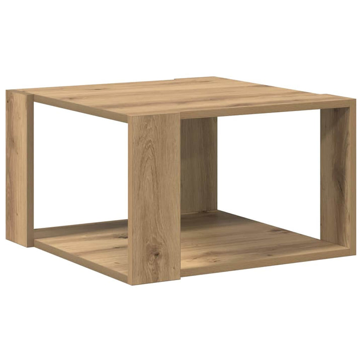 Sofabord Artisan Egetræ 51,5 x 51,5 x 30 cm Konstrueret træ
