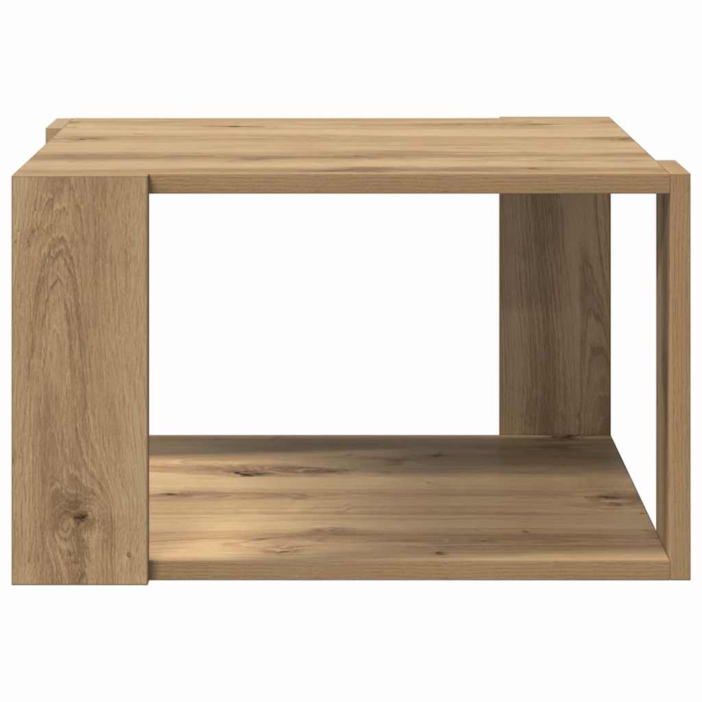 Sofabord Artisan Egetræ 51,5 x 51,5 x 30 cm Konstrueret træ