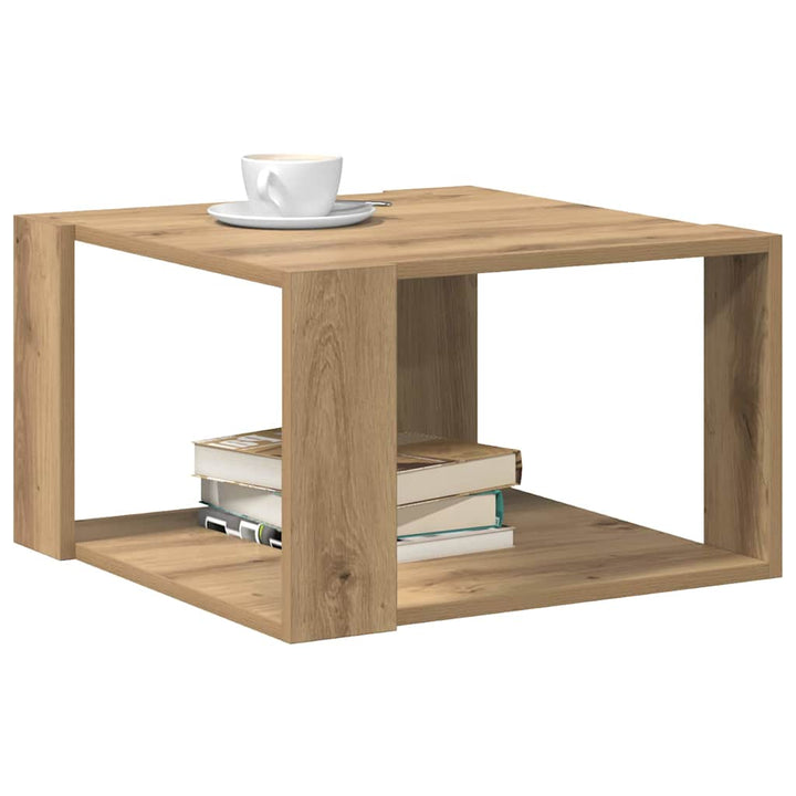 Sofabord Artisan Egetræ 51,5 x 51,5 x 30 cm Konstrueret træ
