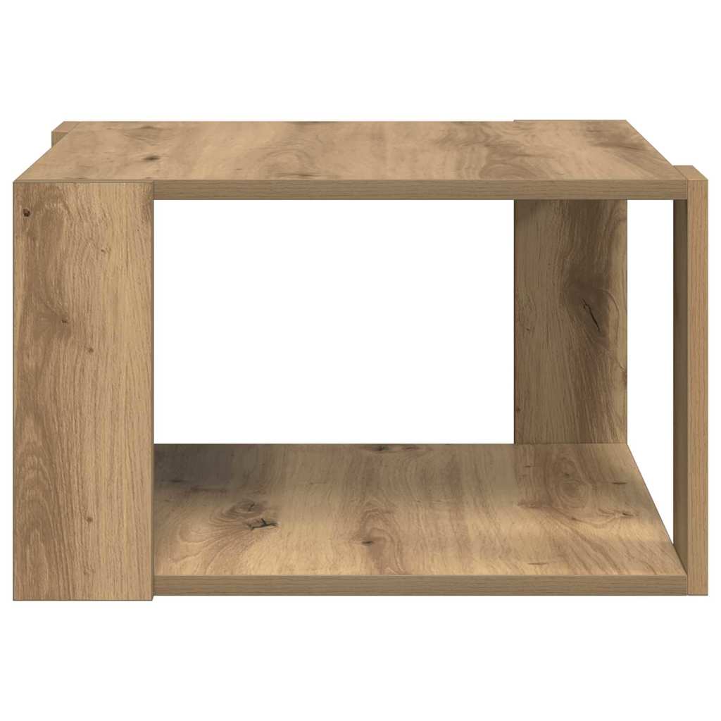 Sofabord Artisan Egetræ 51,5 x 51,5 x 30 cm Konstrueret træ