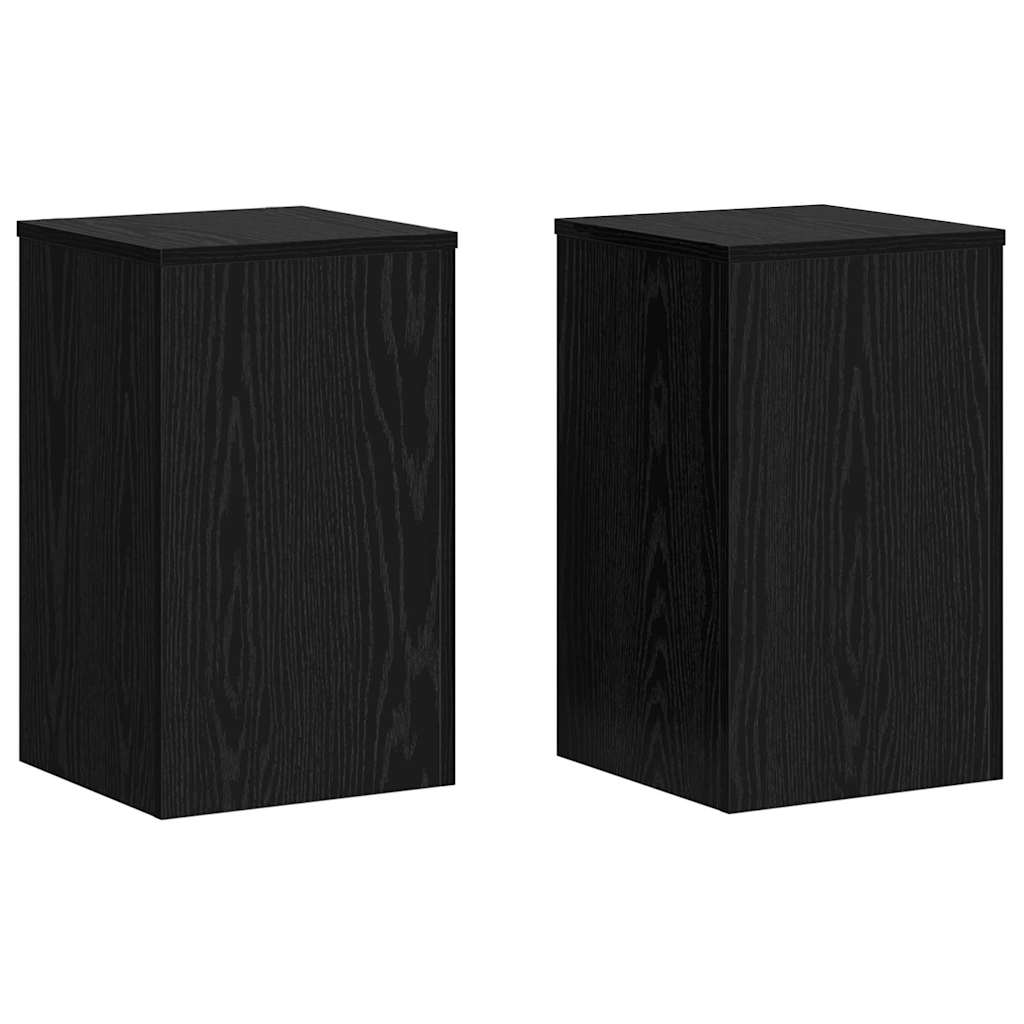 Planteholder 2 stk. Sort eg 30 x 30 x 50 cm Konstrueret træ