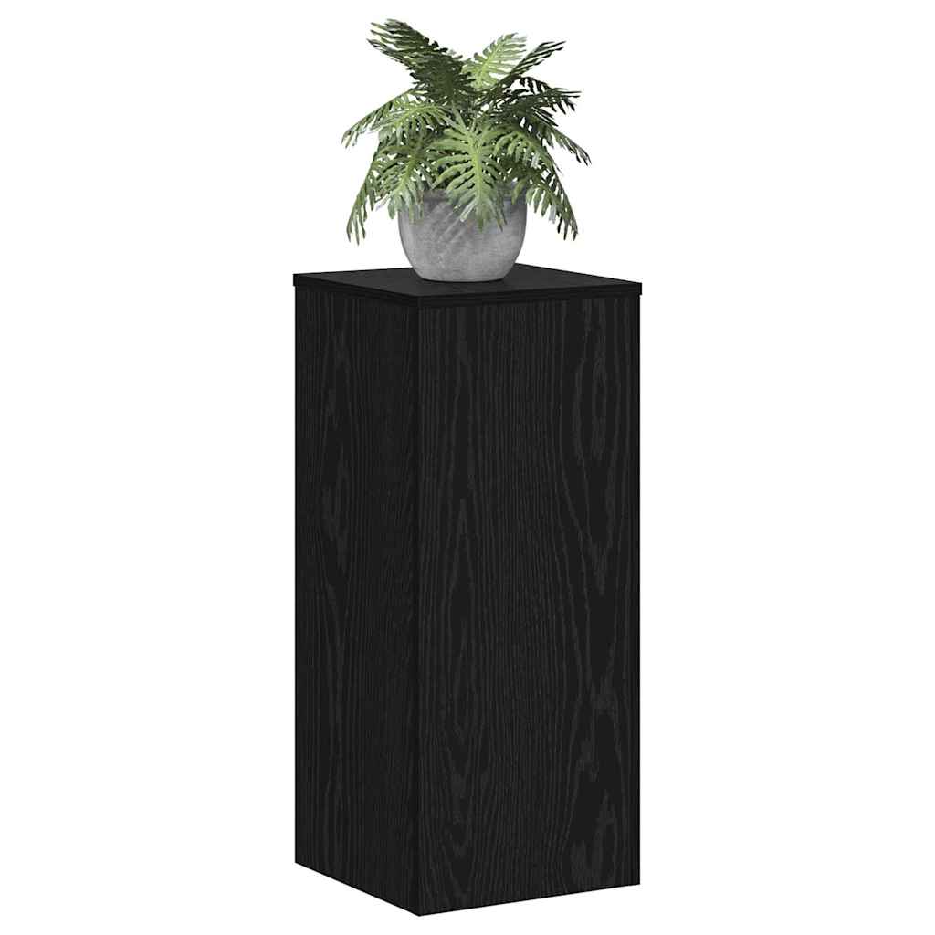 Planteholder 2 stk. Sort eg 30 x 30 x 70 cm Konstrueret træ