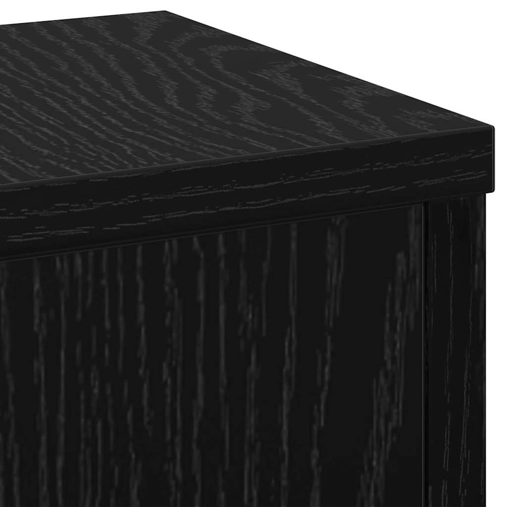 Planteholder 2 stk. Sort eg 17 x 17 x 60 cm Konstrueret træ
