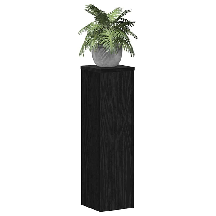Planteholder 2 stk. Sort eg 17 x 17 x 60 cm Konstrueret træ