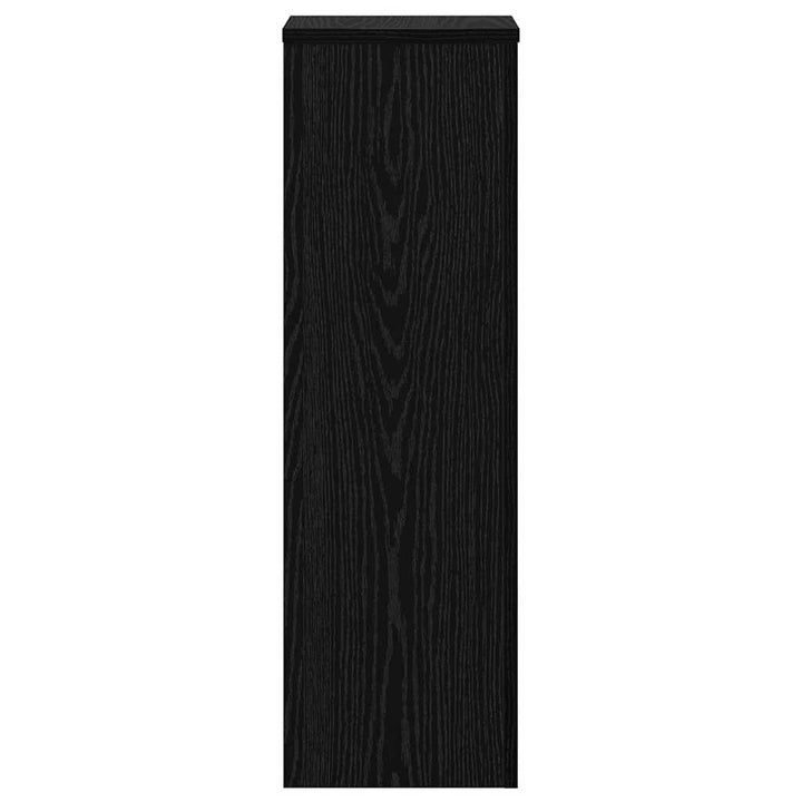 Planteholder 2 pcs Sort eg 25 x 25 x 80 cm Konstrueret træ
