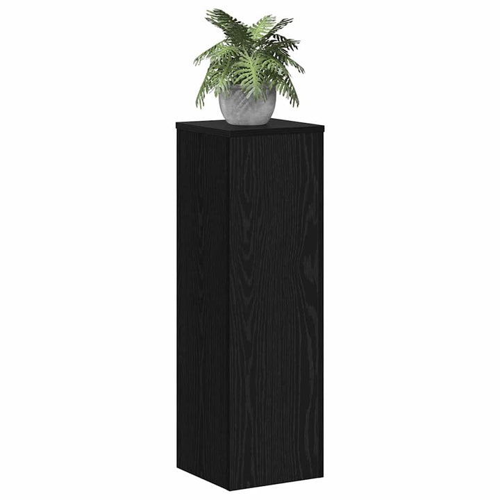 Planteholder 2 pcs Sort eg 25 x 25 x 80 cm Konstrueret træ