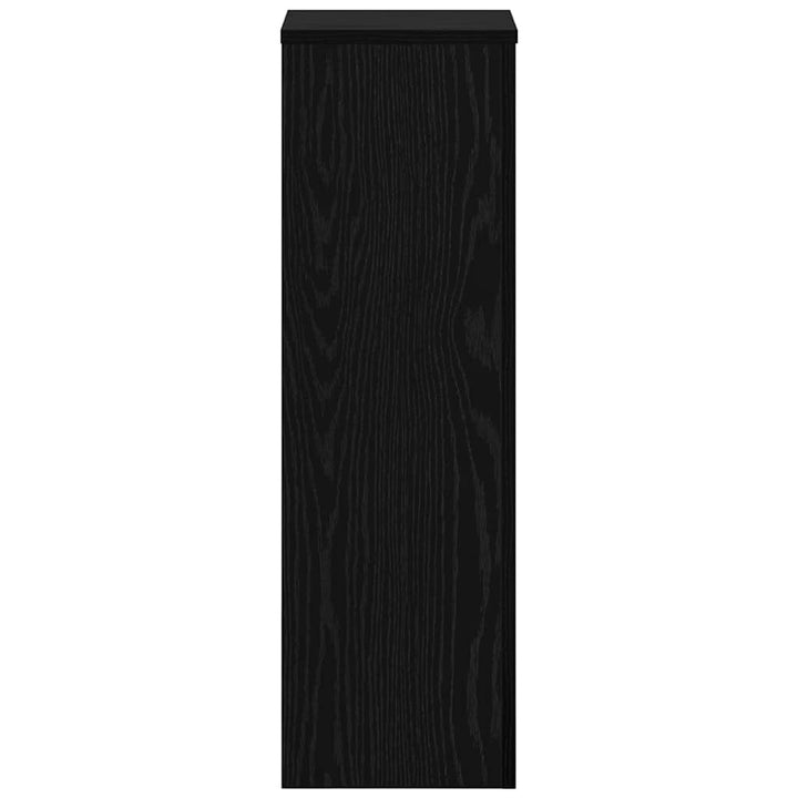 Planteholder 2 pcs Sort eg 25 x 25 x 80 cm Konstrueret træ