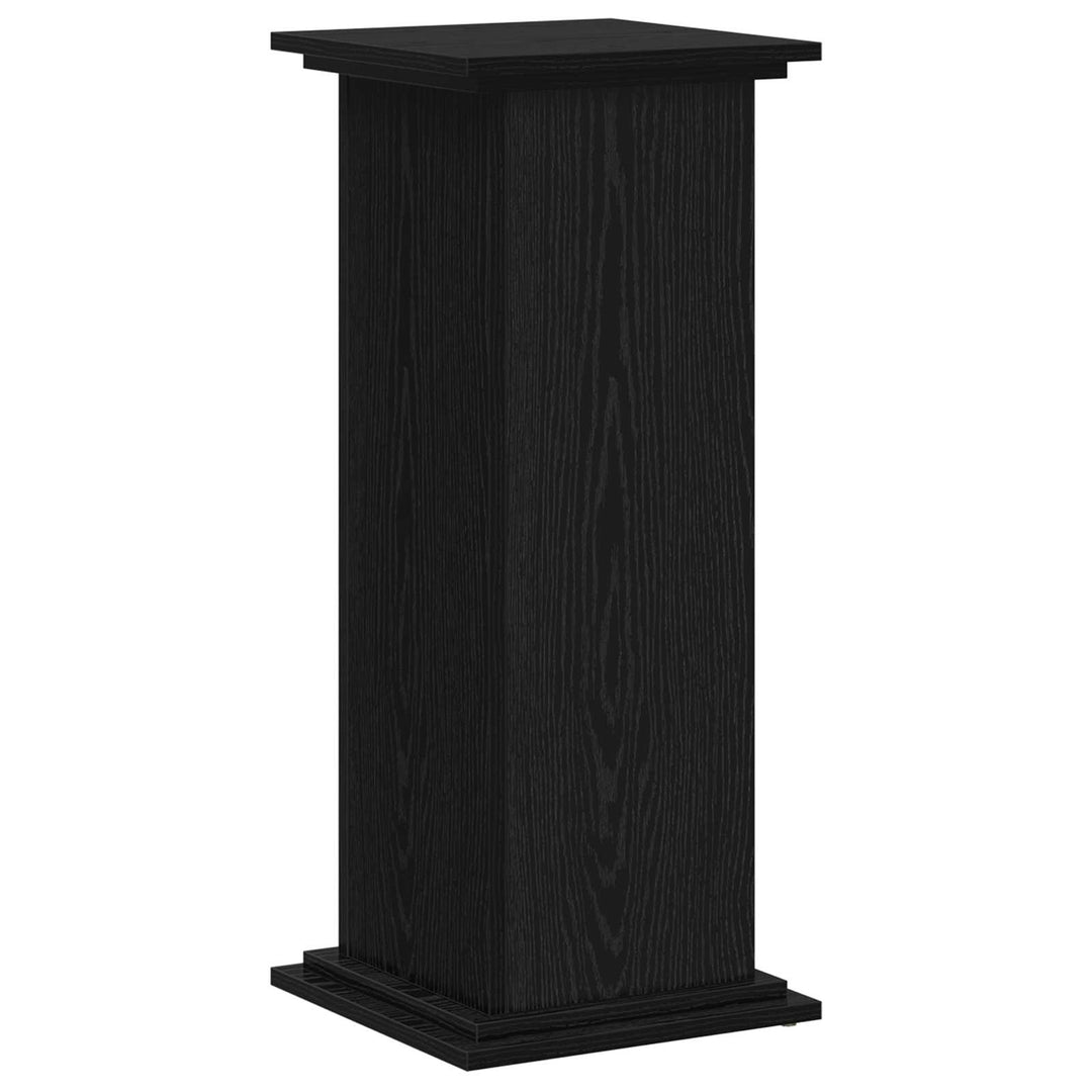 Planteholder Sort eg 33 x 33 x 80 cm Konstrueret træ