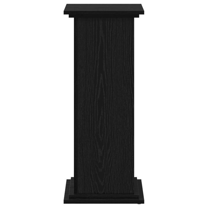 Planteholder Sort eg 33 x 33 x 80 cm Konstrueret træ