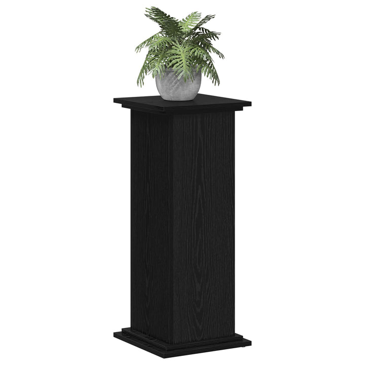 Planteholder Sort eg 33 x 33 x 80 cm Konstrueret træ