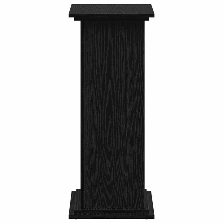 Planteholder Sort eg 33 x 33 x 80 cm Konstrueret træ