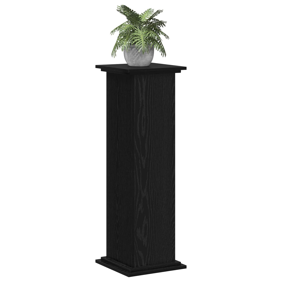 Planteholder Sort eg 33 x 33 x 100 cm Konstrueret træ
