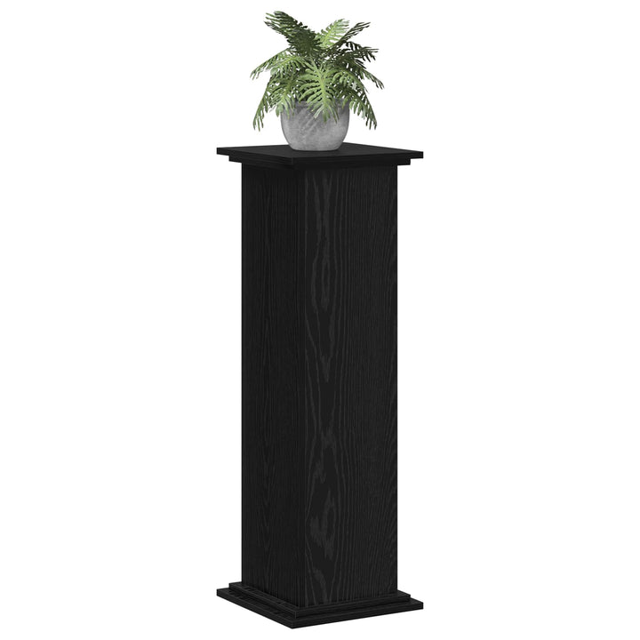 Planteholder Sort eg 33 x 33 x 100 cm Konstrueret træ