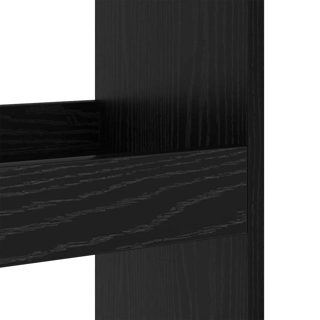 Barbord 60 x 60 x 100 cm Konstrueret træ Sort eg Rektangulær