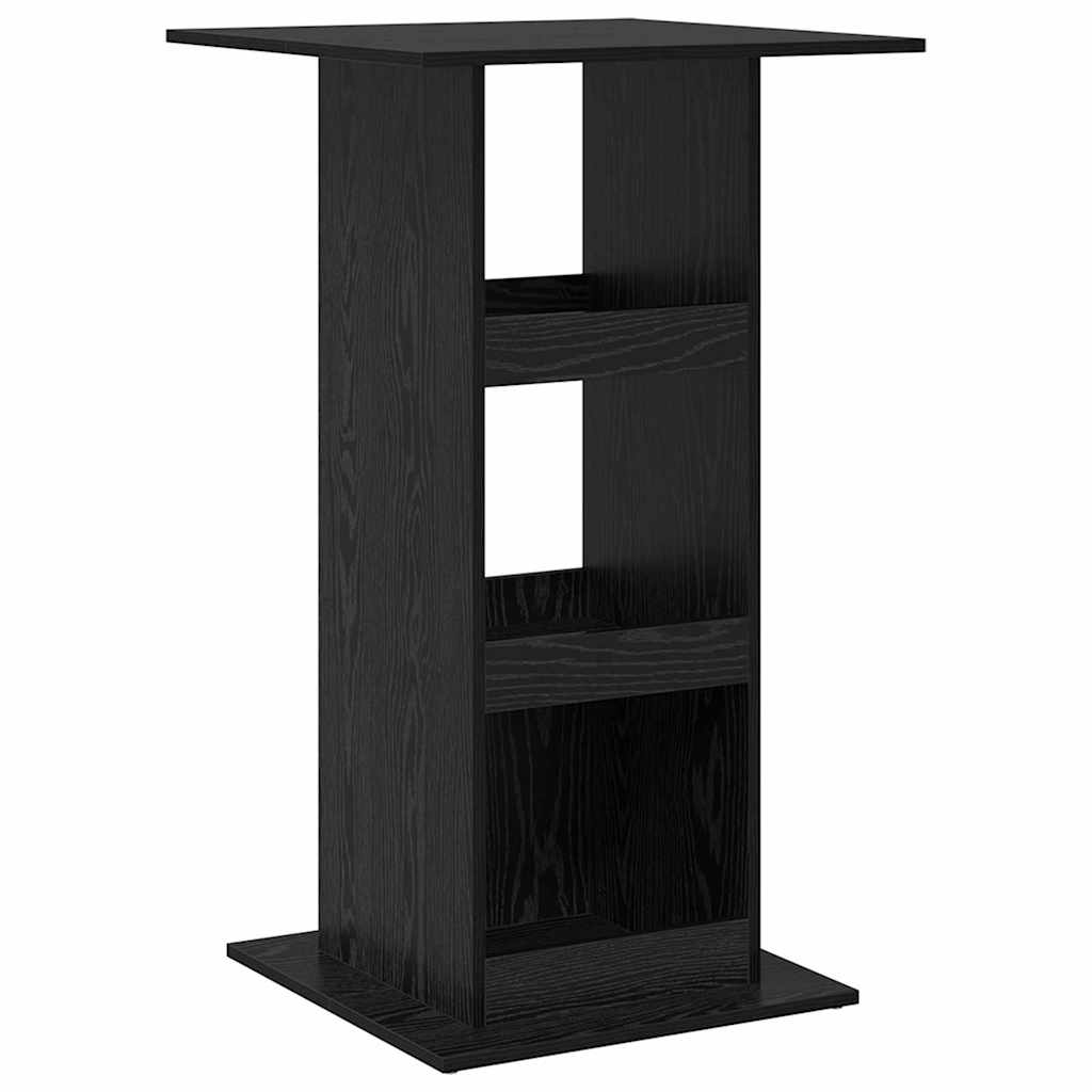 Barbord 60 x 60 x 100 cm Konstrueret træ Sort eg Rektangulær