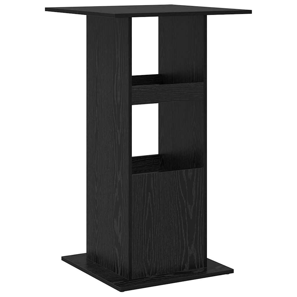 Barbord 60 x 60 x 100 cm Konstrueret træ Sort eg Rektangulær