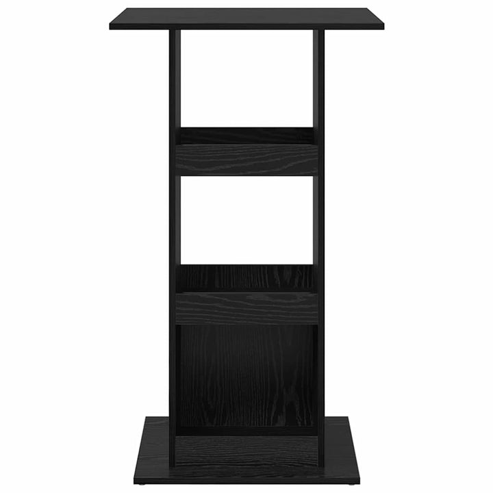 Barbord 60 x 60 x 100 cm Konstrueret træ Sort eg Rektangulær
