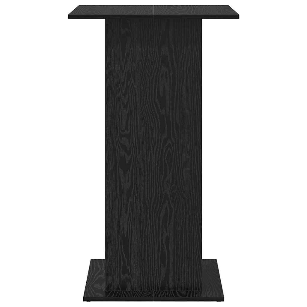 Barbord 60 x 60 x 100 cm Konstrueret træ Sort eg Rektangulær
