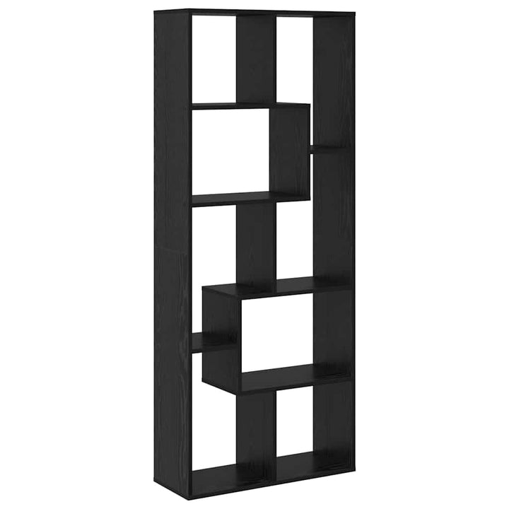 Bogskab Sort eg 67 x 25 x 162 cm Konstrueret træ